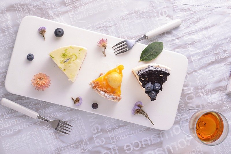 (Fruit Cheese Party) blueberry heavy cheese + heavy lemon cheese - Cake & Desserts - Fresh Ingredients Multicolor