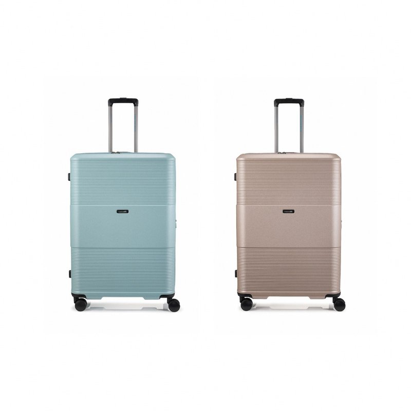 [Suitcase/24H shipping] PC suitcase recommended 24-inch double-layer anti-theft zipper antibacterial lining - กระเป๋าเดินทาง/ผ้าคลุม - พลาสติก หลากหลายสี