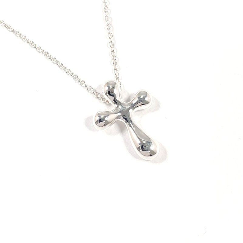 【日本直送 中古美品】ティファニー TIFFANY&Co. ネックレス クロス ミニ エルサペレッティ シルバー925 ジュエリー 新品仕上げ済み - 項鍊 - 純銀 銀色