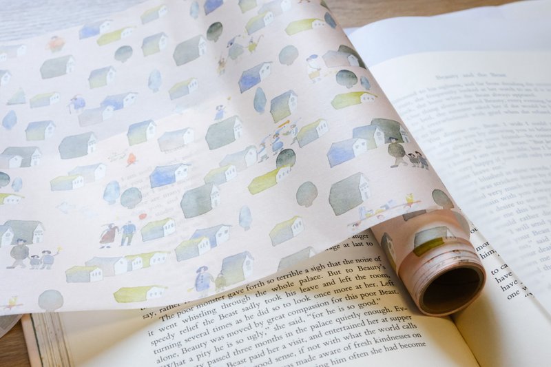 和紙包裝紙 - 小村莊 - 包裝材料/包裝紙 - 紙 