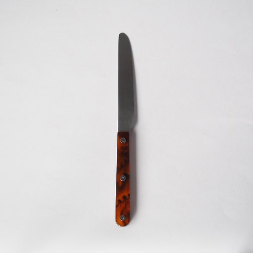 日本高桑金属琺瑯 日本高桑金屬 日製大理石紋不鏽鋼餐刀-2入-多色可選