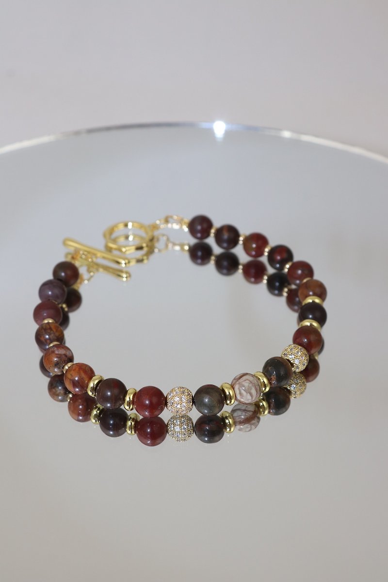 Unique jasper bracelet - Bracelets - Other Materials Multicolor