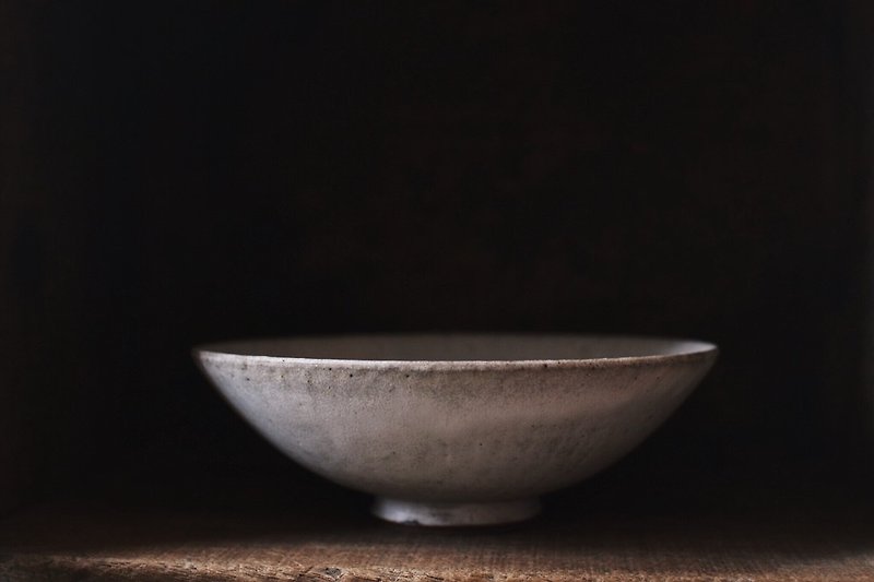 望氣_硯白碗 - 碗 - 陶 灰色