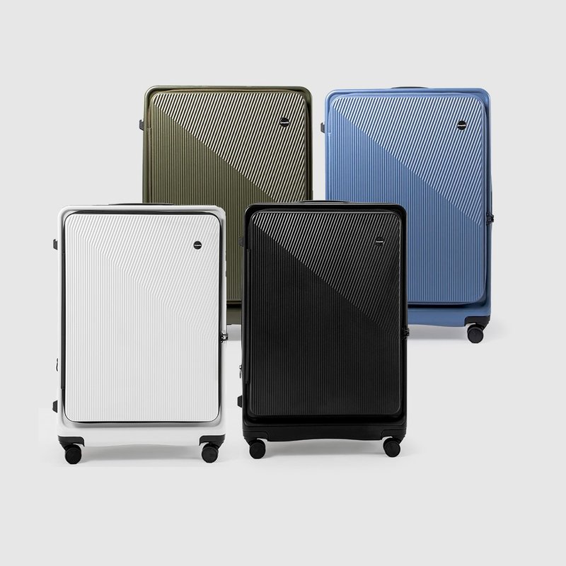 [11.11 Shopping Festival] Dreamin 25-inch expandable flip-up front-loading suitcase - limited quantity - Luggage & Luggage Covers - Plastic Multicolor