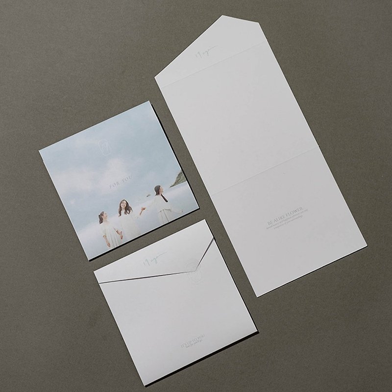 客製化內容賀卡 - 心意卡/卡片 - 紙 白色