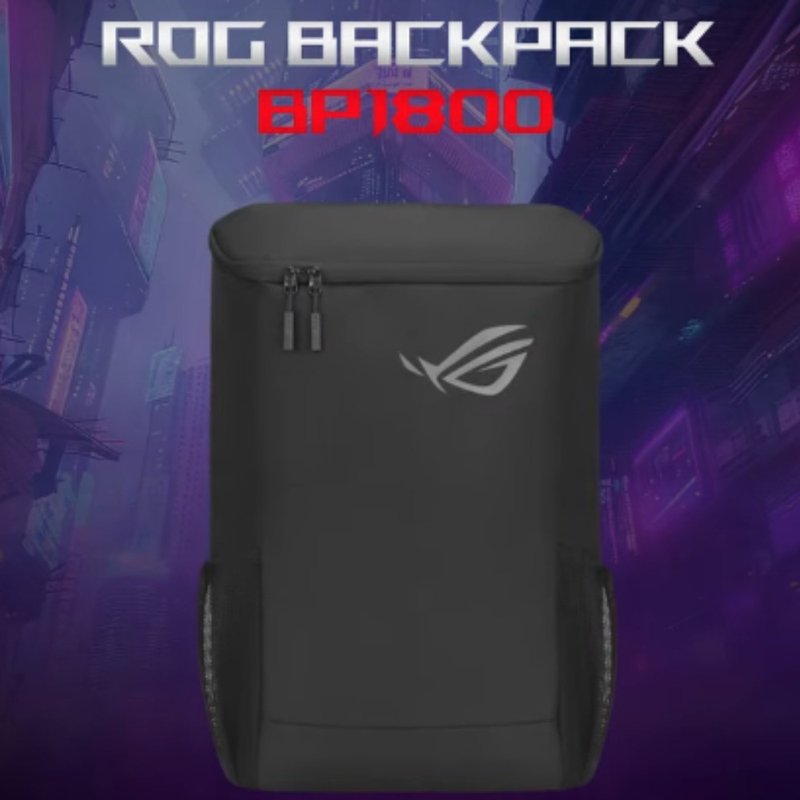 ASUS 華碩 ROG Backpack 電競後背包 (BP1800) -適用18吋以下筆 - 後背包/背包/書包 - 聚酯纖維 黑色