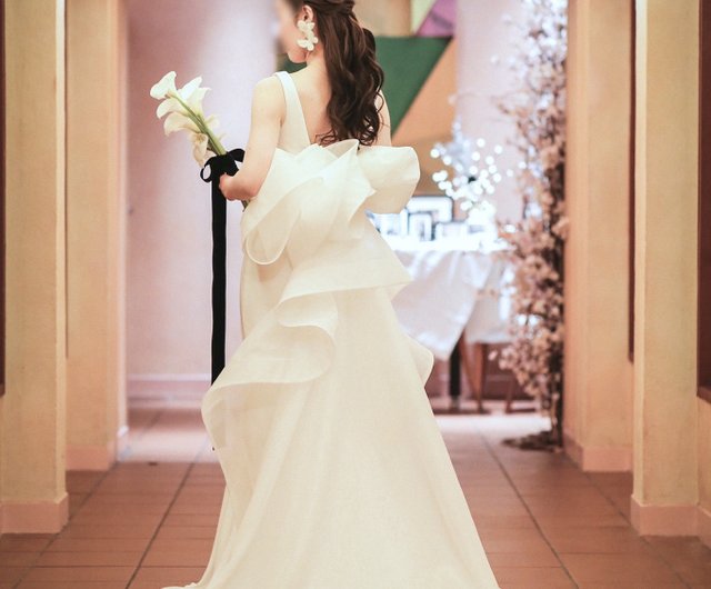 ルリアンオリジナル【人気No.1】ウェディング 3D変わりバック