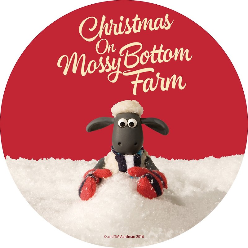 Shaun The Sheep - water coaster: [play snow] (round / square), EB1AI13 - Coasters - Pottery Red