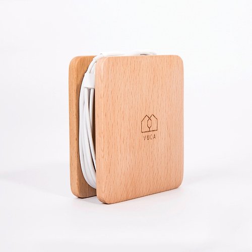 VUCA DESIGN 原木耳機捲線盒(櫸木) ─ 居家辦公小物 送禮包裝 加購刻字