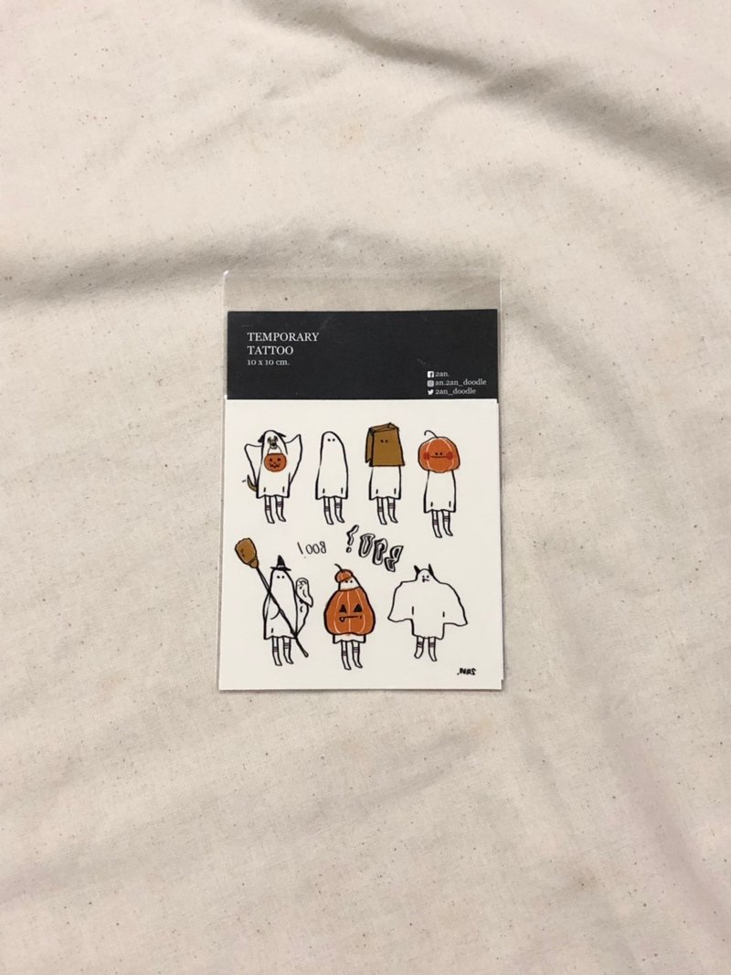 Tattoo : Boo Boy_Orange - 紋身貼紙 - 紙 