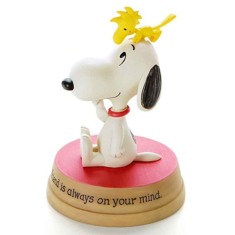 Snoopy手工雕塑-友情相伴【Hallmark-Peanuts史努比 手工雕塑】 - 裝飾/擺設  - 其他材質 白色