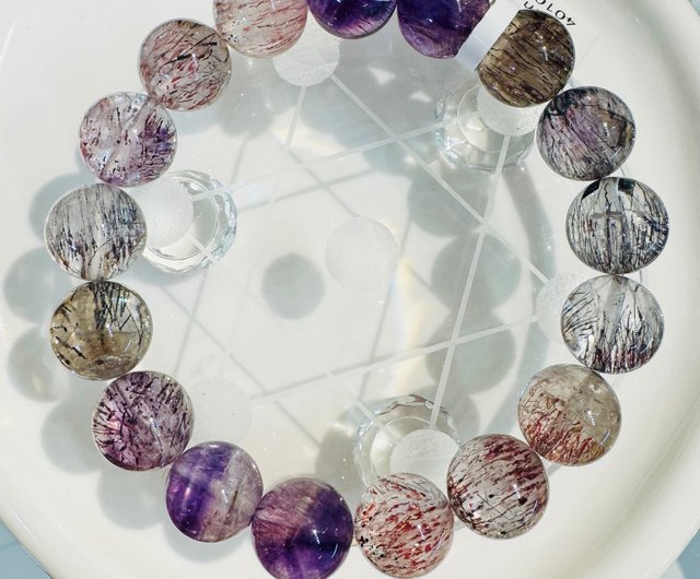 ☆極美限定品★天然七彩石花瓶B87U8/234U05D ☆色：宙（紺透け）☆【尾張七宝窯元 加藤七宝製作所】4.5寸玉