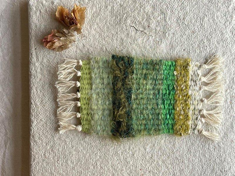 Knitting 梭織 毯 - 春回大地 - 擺飾/家飾品 - 棉．麻 綠色
