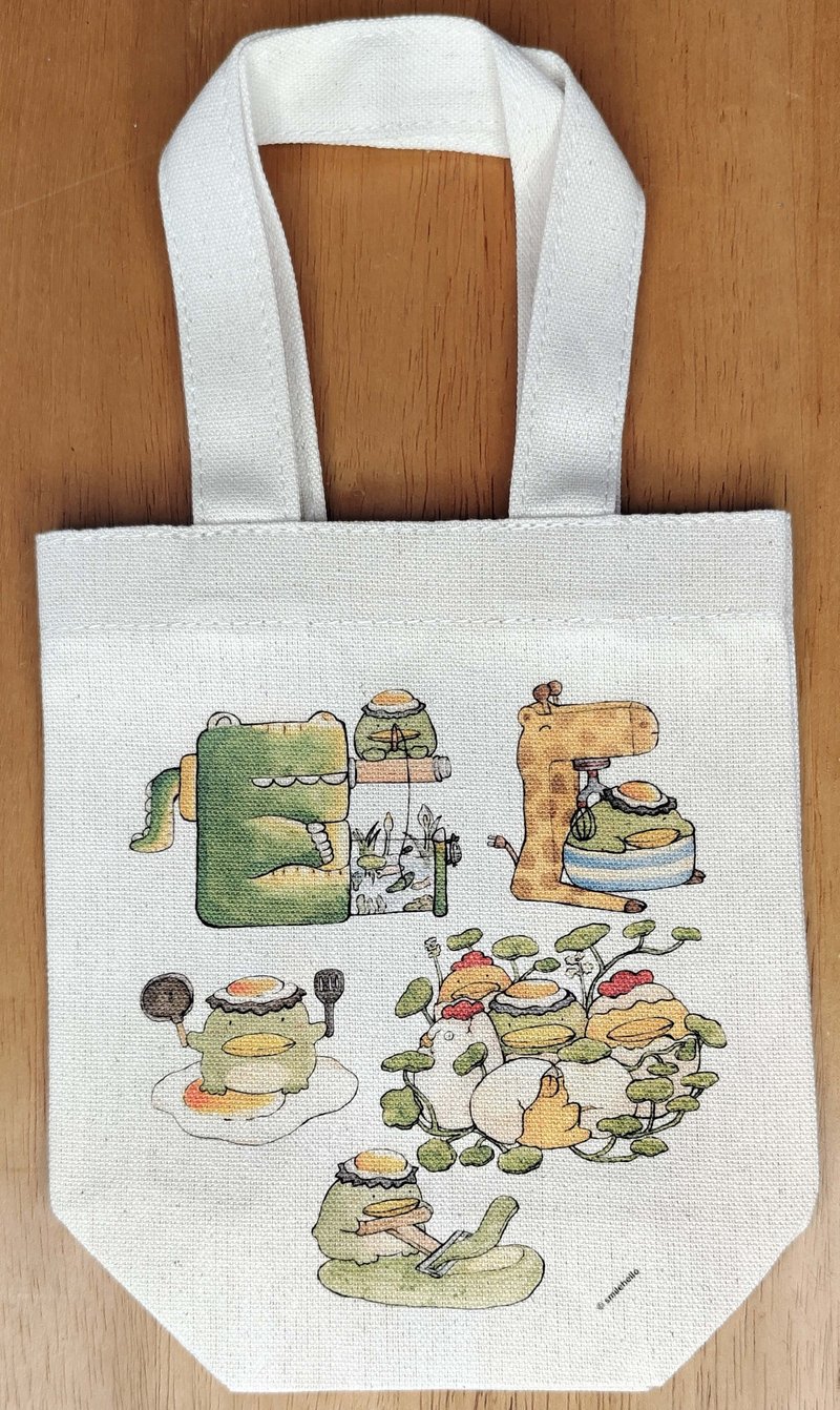 Beverage bag/canvas bag/reusable bag/carrying bag/shoulder bag Hebaojun (can hold hand-cranked drinks) - กระเป๋าถือ - วัสดุอื่นๆ หลากหลายสี