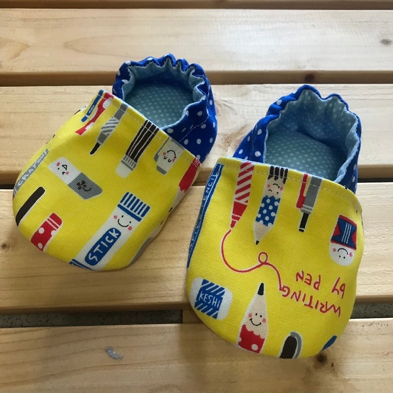Pencil toddler shoes-yellow - Baby Shoes - Cotton & Hemp 
