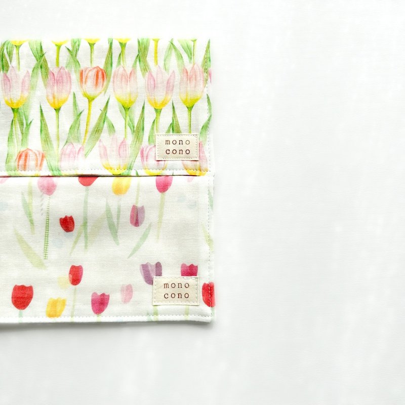 Tulip Gauze Handkerchief Made with Organic Cotton - เครื่องประดับ - ผ้าฝ้าย/ผ้าลินิน หลากหลายสี