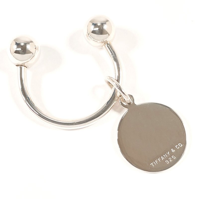 【日本直送 中古美品】ティファニー TIFFANY&Co. ラウンド タグ キーリング キーホルダー シルバー925 新品仕上げ済み - 鑰匙圈/鑰匙包 - 純銀 銀色