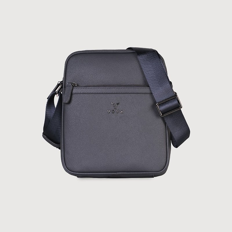 [Free gift bag] Pallas Straight Crossbody Bag-Blue/VA133S04BL - กระเป๋าแมสเซนเจอร์ - หนังแท้ สีน้ำเงิน