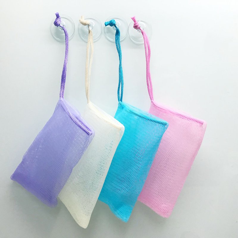 Handmade soap foaming bag/bundle pocket/foaming net/with suction cup/foaming net - Other - Nylon Multicolor