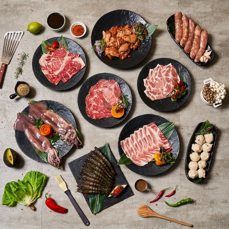 【免運】海陸雙饗烤肉組－送精選4種調味醬 - 其他 - 其他材質 