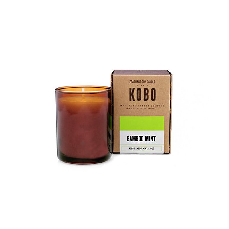 【KOBO】American Soybean Essential Oil Candle-Sentimental March (85g/burnable for 20hr) - เทียน/เชิงเทียน - ขี้ผึ้ง สีนำ้ตาล