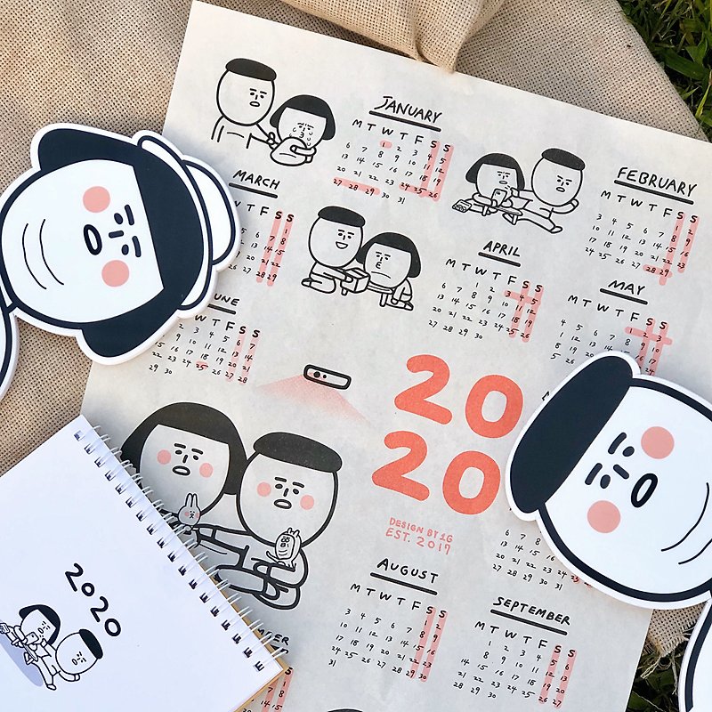 2020 Desk Calendar | 1G Jennifer Dean will accompany you again [Comes with annual calendar posters, stickers] - ปฏิทิน - กระดาษ 