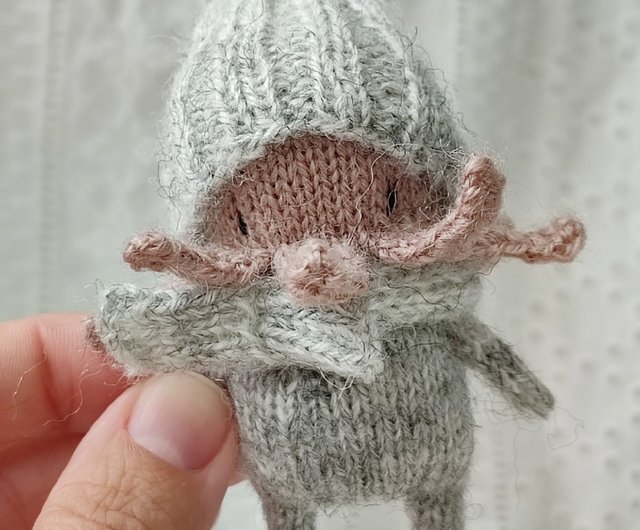 デジタル】かわいいタコの編み図 あみぐるみのクトゥルフ柄