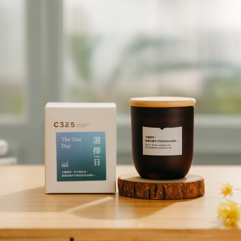 C365 Candle Fresh Tone Selection Day The One Day - เทียน/เชิงเทียน - แก้ว ขาว