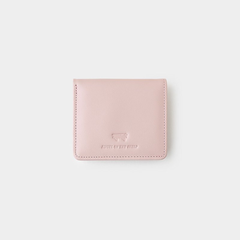 Genuine Leather Wallets Pink - pinsel mini wallet : pastel pink