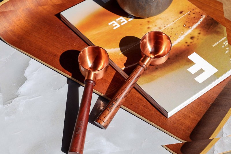 copper measuring spoon - เครื่องทำกาแฟ - โลหะ สีทอง