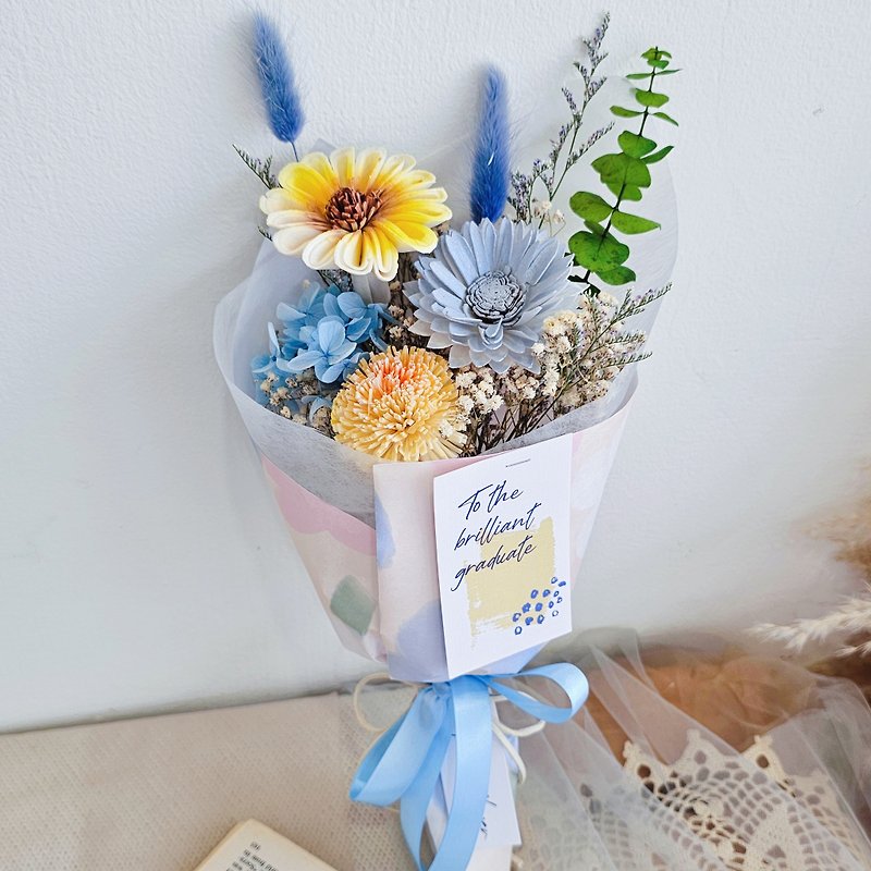 Graduation bouquet, fast shipping, in-stock diffuser bouquet, small sun bouquet, sunflower bouquet, multi-color - Dried Flowers & Bouquets - Plants & Flowers Multicolor