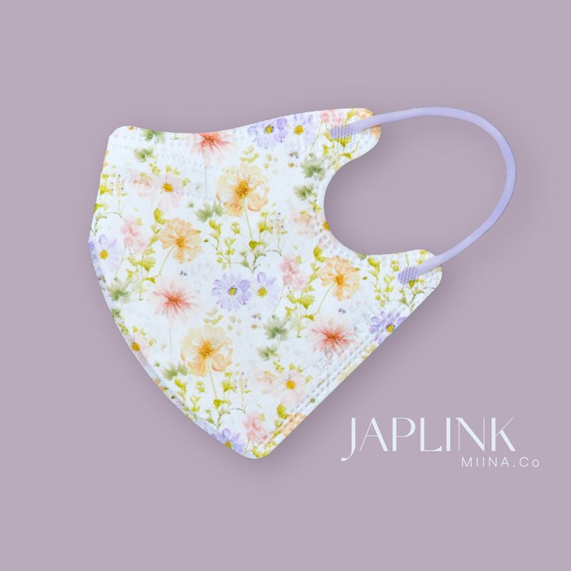 [Standard] JAPLINK HEPA high-tech water electret three-dimensional medical mask - colorful festoons - หน้ากาก - เส้นใยสังเคราะห์ ขาว