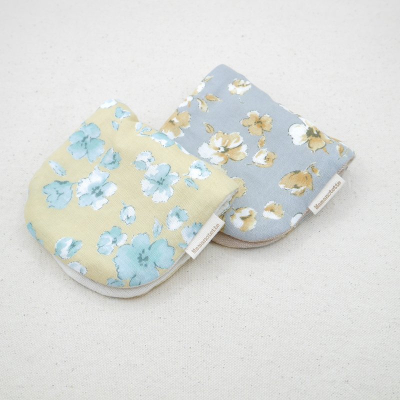 ふわもこハンカチ / ツートーンフラワー-Two-Tone Flower- / S・10×20cm Fuwamoko Gauzehandkerchief - 手帕 - 棉．麻 多色