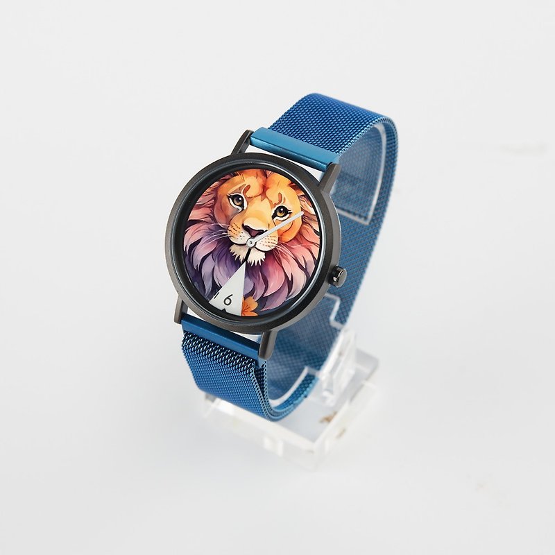 需有其錶原創  獅子座 防水米蘭磁吸手錶 中性錶 女錶 客製化 - 男裝錶/中性錶 - 真皮 