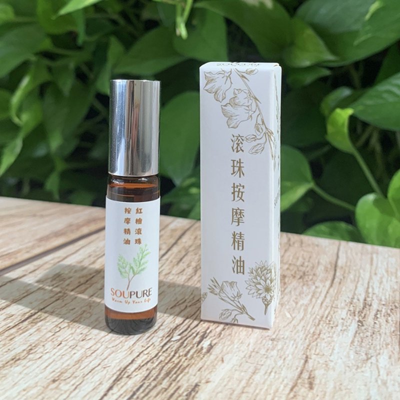 溯璞家品 台灣紅檜 天然滾珠按摩精油 5ml - 沐浴乳/沐浴用品 - 精油 咖啡色