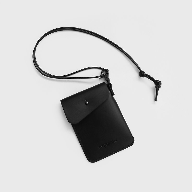 DYCTEAM - Leather storage neck case (black) - ที่ใส่บัตรคล้องคอ - วัสดุอื่นๆ สีดำ