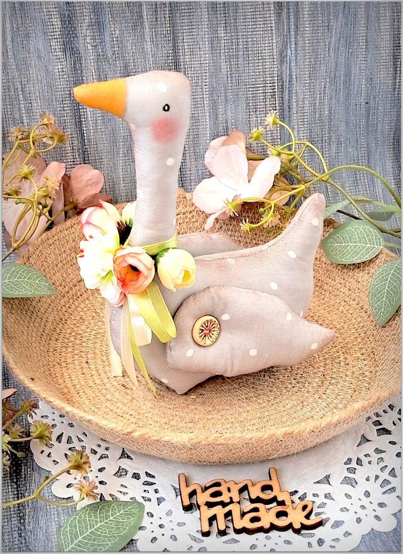 fabric goose home decor ornament  toy fabric soft toy Decor - 擺飾/家飾品 - 棉．麻 