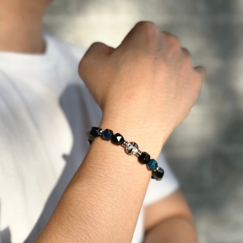 Mimis設計款 深海之眸 胎毛水晶手鍊 - 嬰兒手鍊/飾品 - 水晶 