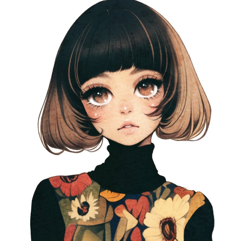 オリジナルステッカー【RETRO style B】 - 貼紙 - 紙 