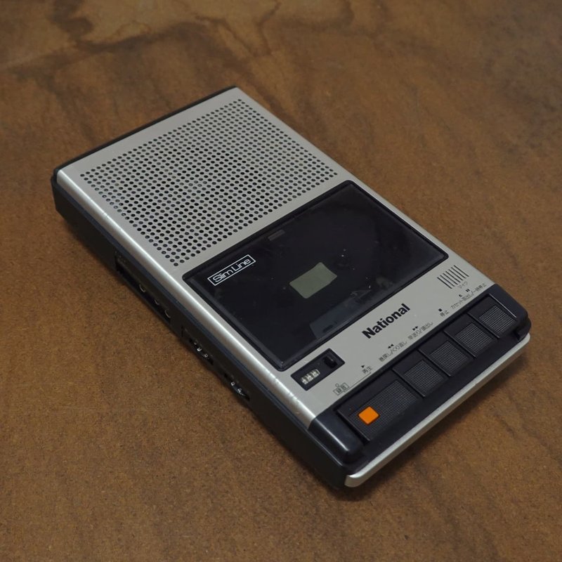 Japanese-made National cassette player RQ-2765 Slim Line - ลำโพง - โลหะ สีดำ