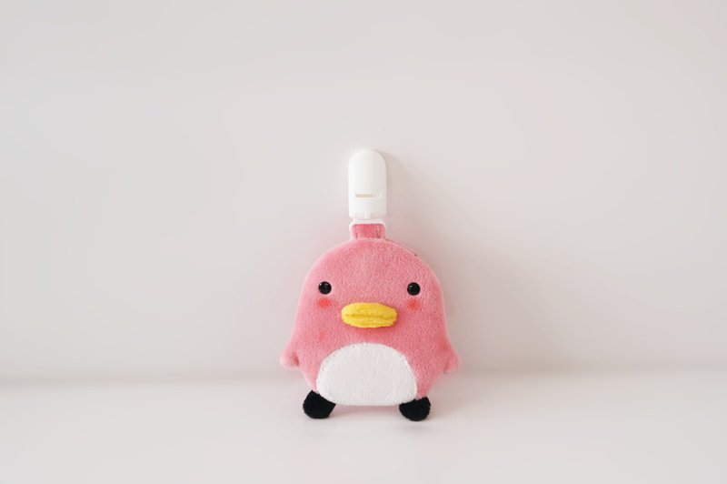 Bucute Pink Penguin Amulet. Royal Guard Set/Baby Special/Handmade/Moon Gift - ของขวัญวันครบรอบ - เส้นใยสังเคราะห์ สึชมพู