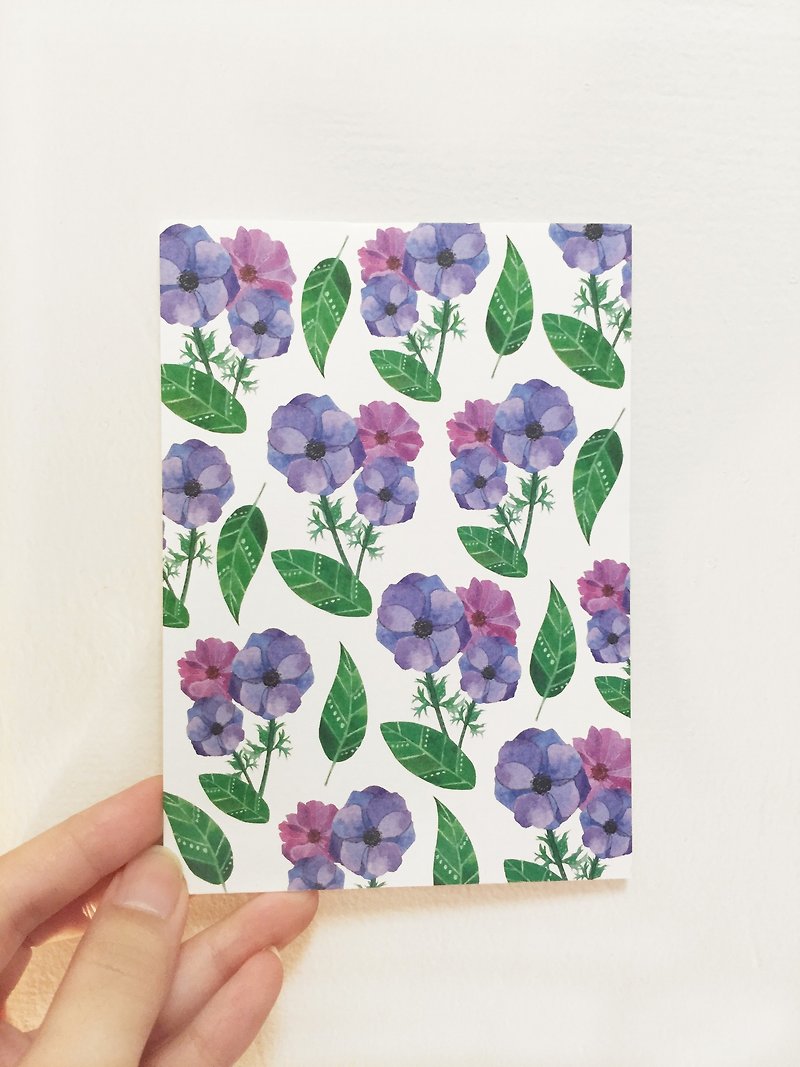 Flower of the narrative song --follow your dreams postcard - Cards & Postcards - Paper Purple