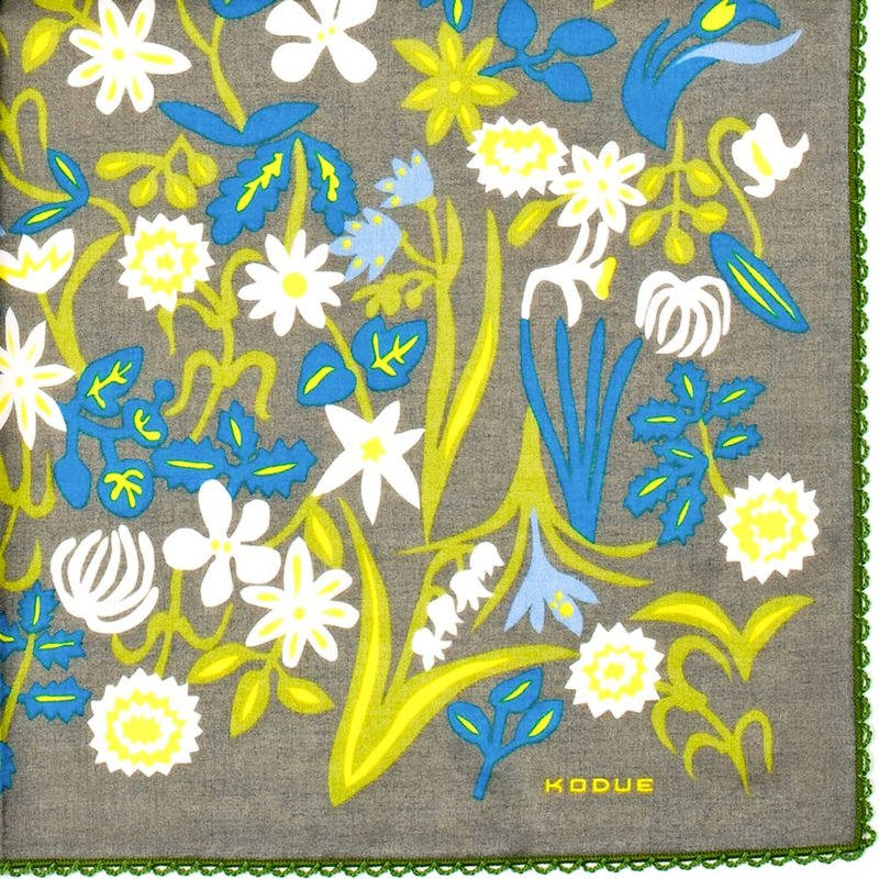 HBK繪風雙層手帕 春暖花開|48X48CM|各式花卉| 可愛優雅|限量發售 - 手帕 - 棉．麻 多色