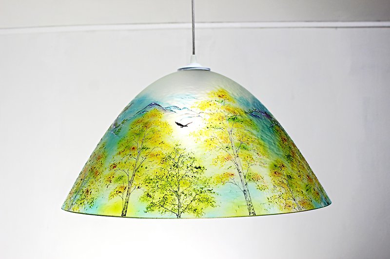 Pendant Light, Home Decor,Lighting House,Stained glass. - โคมไฟ - แก้ว สีน้ำเงิน