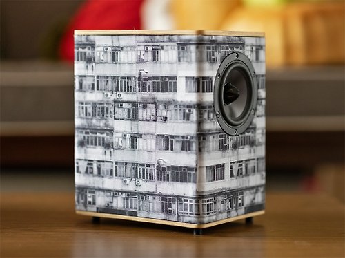 Decibelist Handcrafted Smart Wireless Art Speaker with Customisable Skin & Wood-Finish