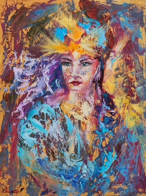 Original oil painting artist Svinar Oksana Aphrodite God Girl Beauty Love Art Original Oil Painting Artist Svinar Oksana