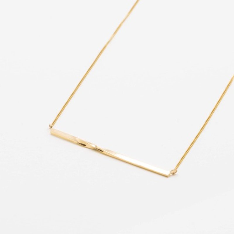 Twist bar necklace - 項鍊 - 其他金屬 