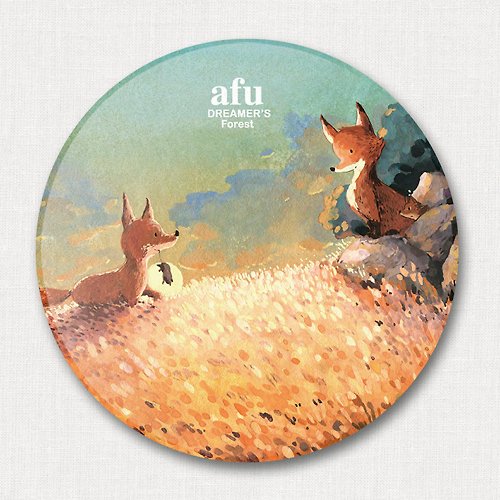 afu插畫日誌 afu陶瓷吸水杯墊-這趟旅途不孤單