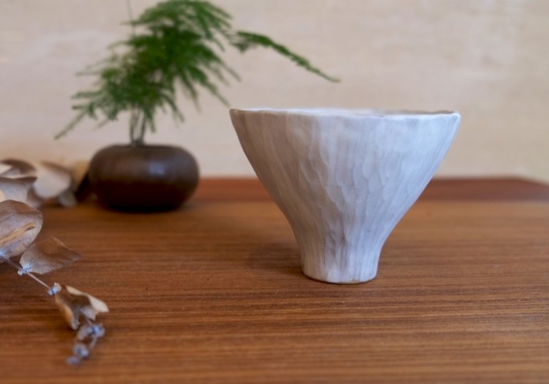 手/思  手作陶杯 - 茶壺/茶杯/茶具 - 陶 白色