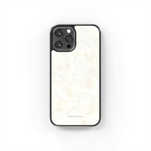 ReNewCases 環保 再生材料 iPhone 三合一防摔手機殼 奶白色大理石紋